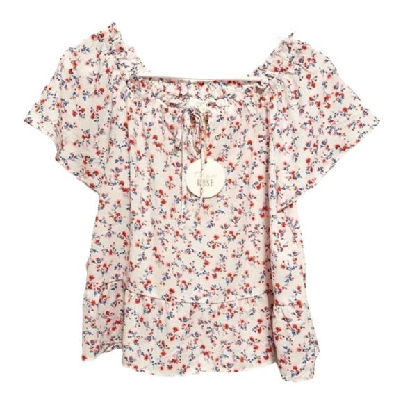 Hippie Rose NWT Floral Top - Picture 1 of 5